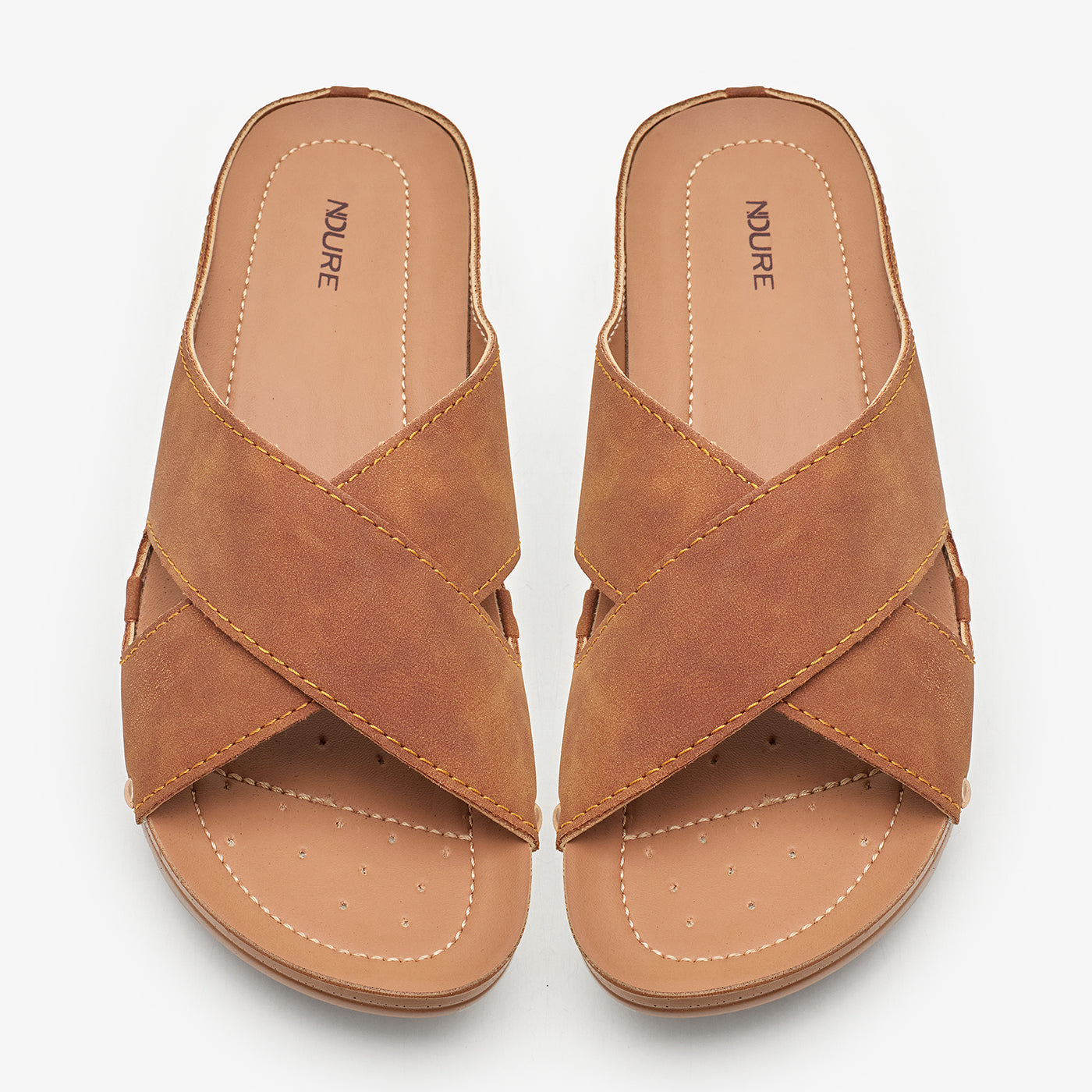 WOMEN’s CROSS-STRAP SLIDES