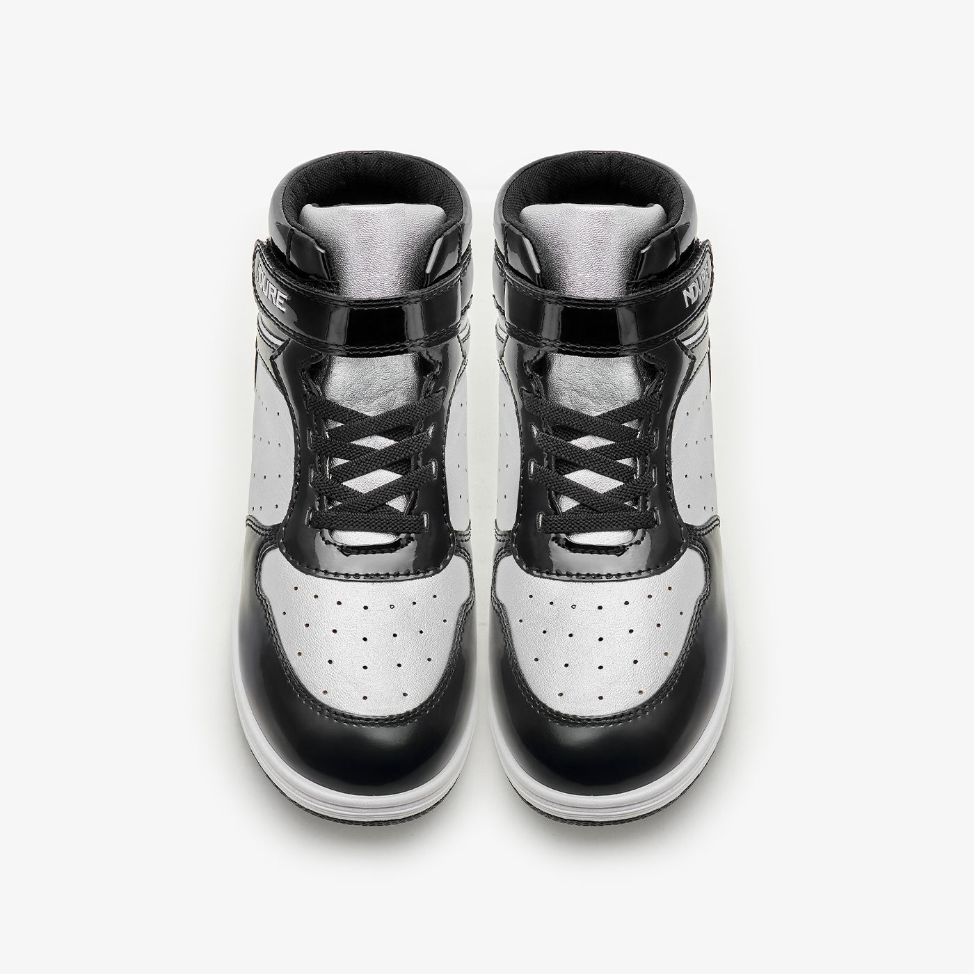 Girls’ Metallic High-Top Sneakers