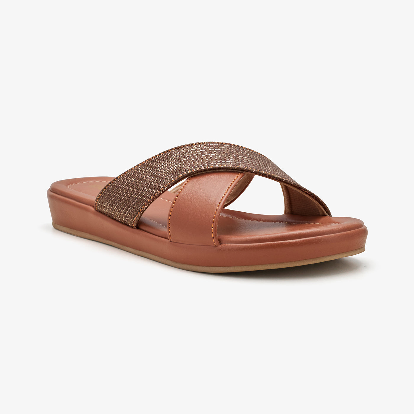 Women's Cross Strap Slides
