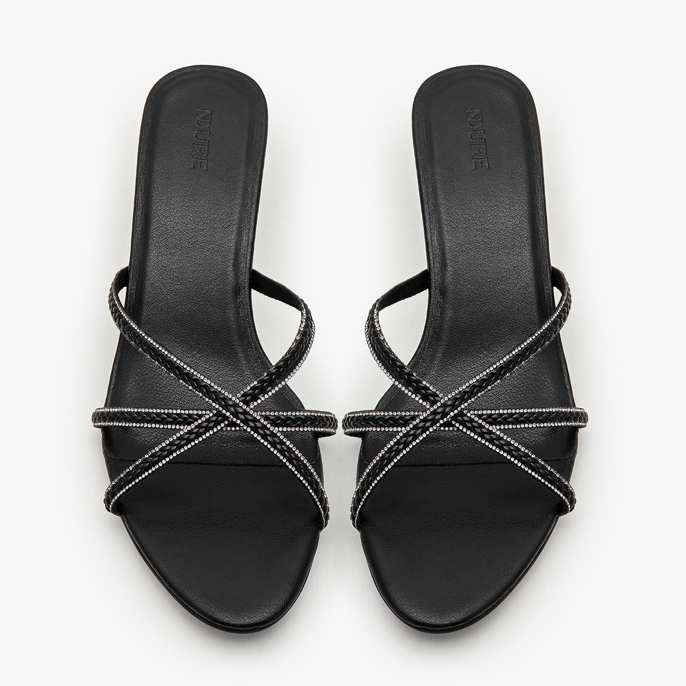 Women's Strappy Rhinestones Heels