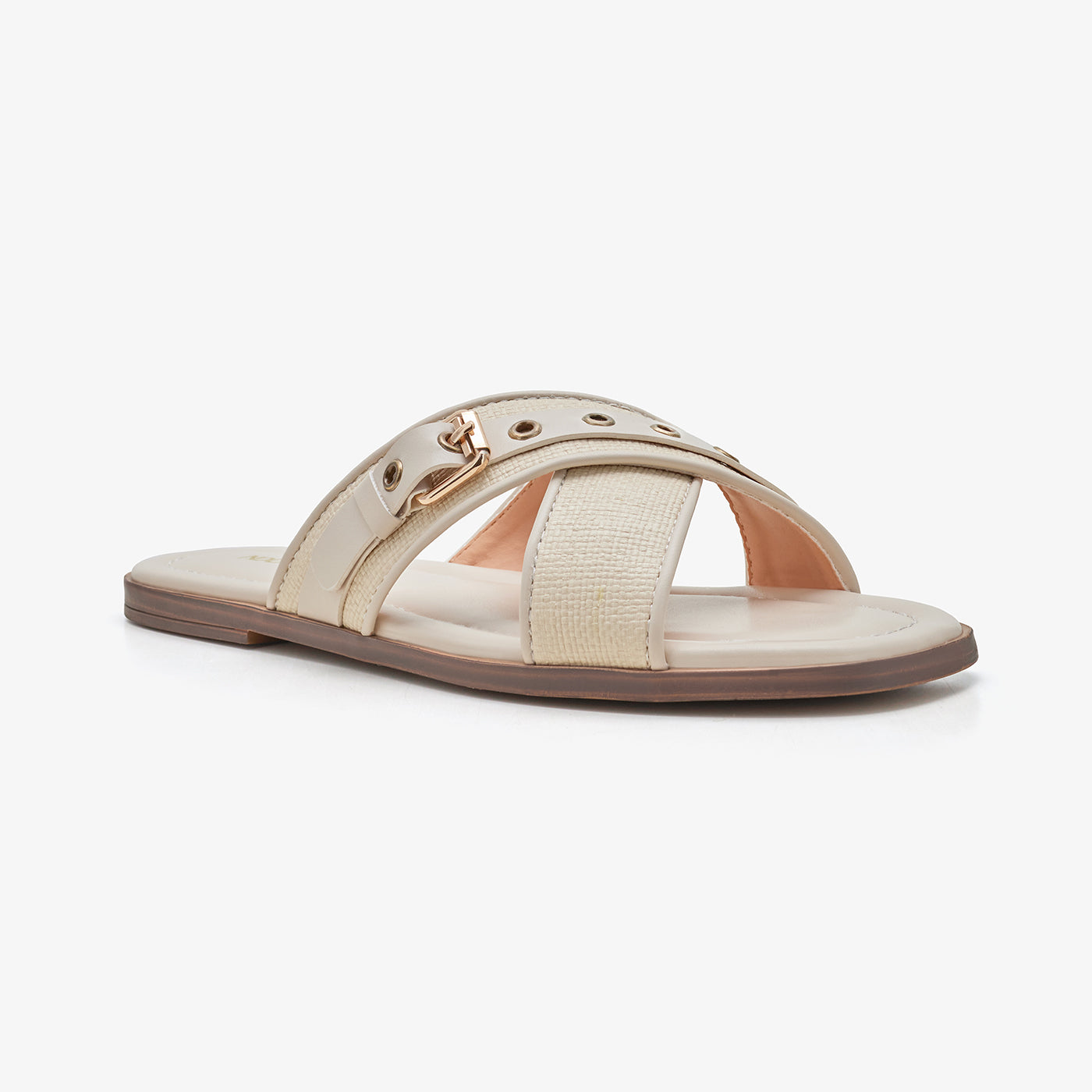 Women’s Fawn Cross Strap Slides
