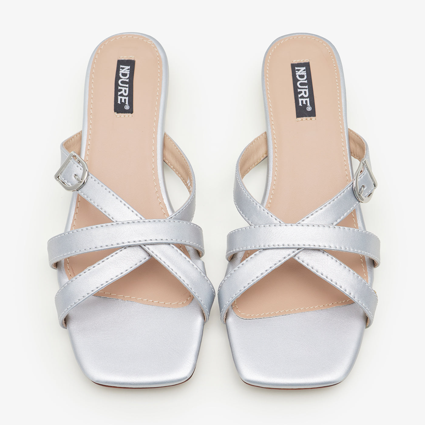 Women's Shiny Straps Slides