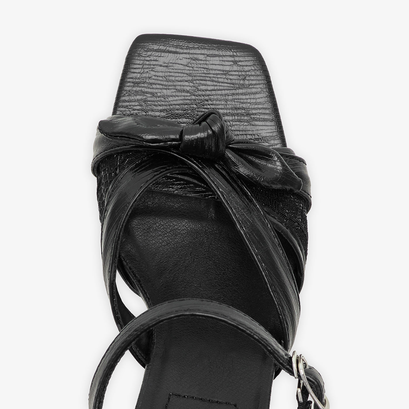 Women's Embroidered Mesh Heel Sandals
