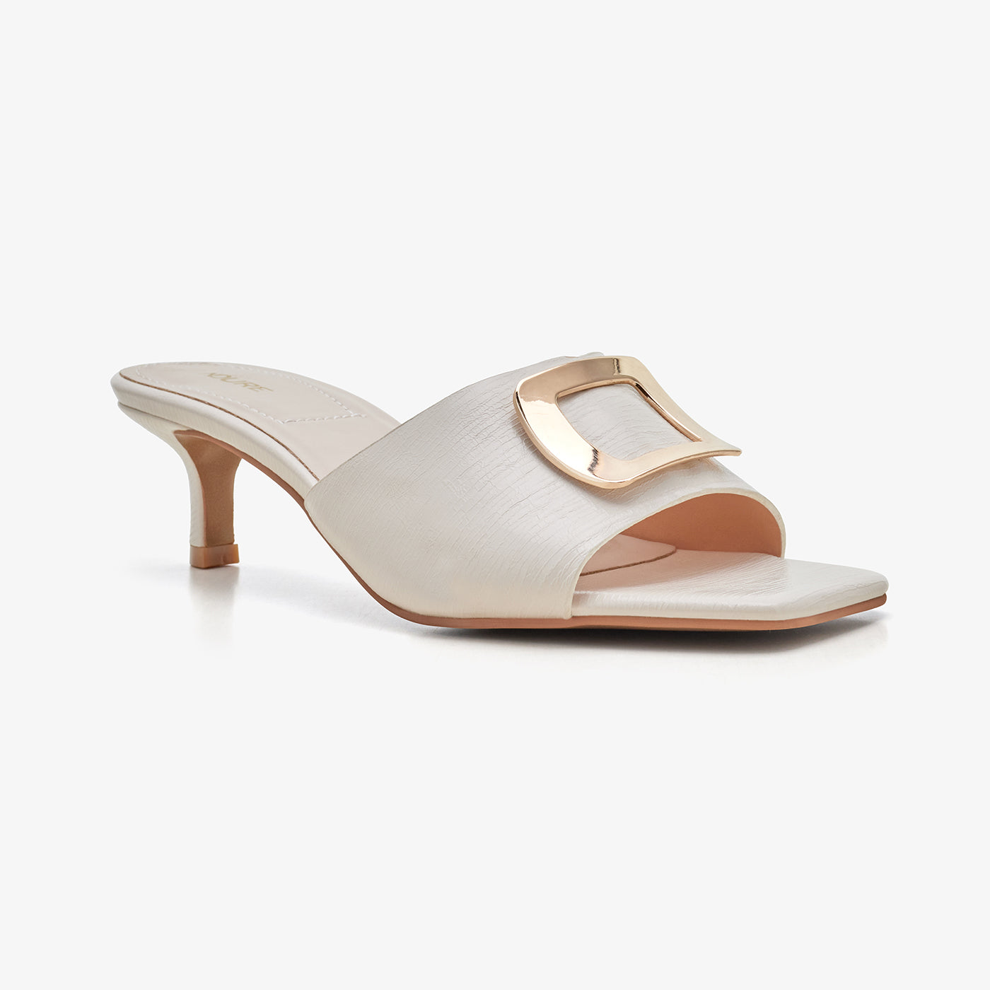 Women's Kitten Heels with Metal Accent