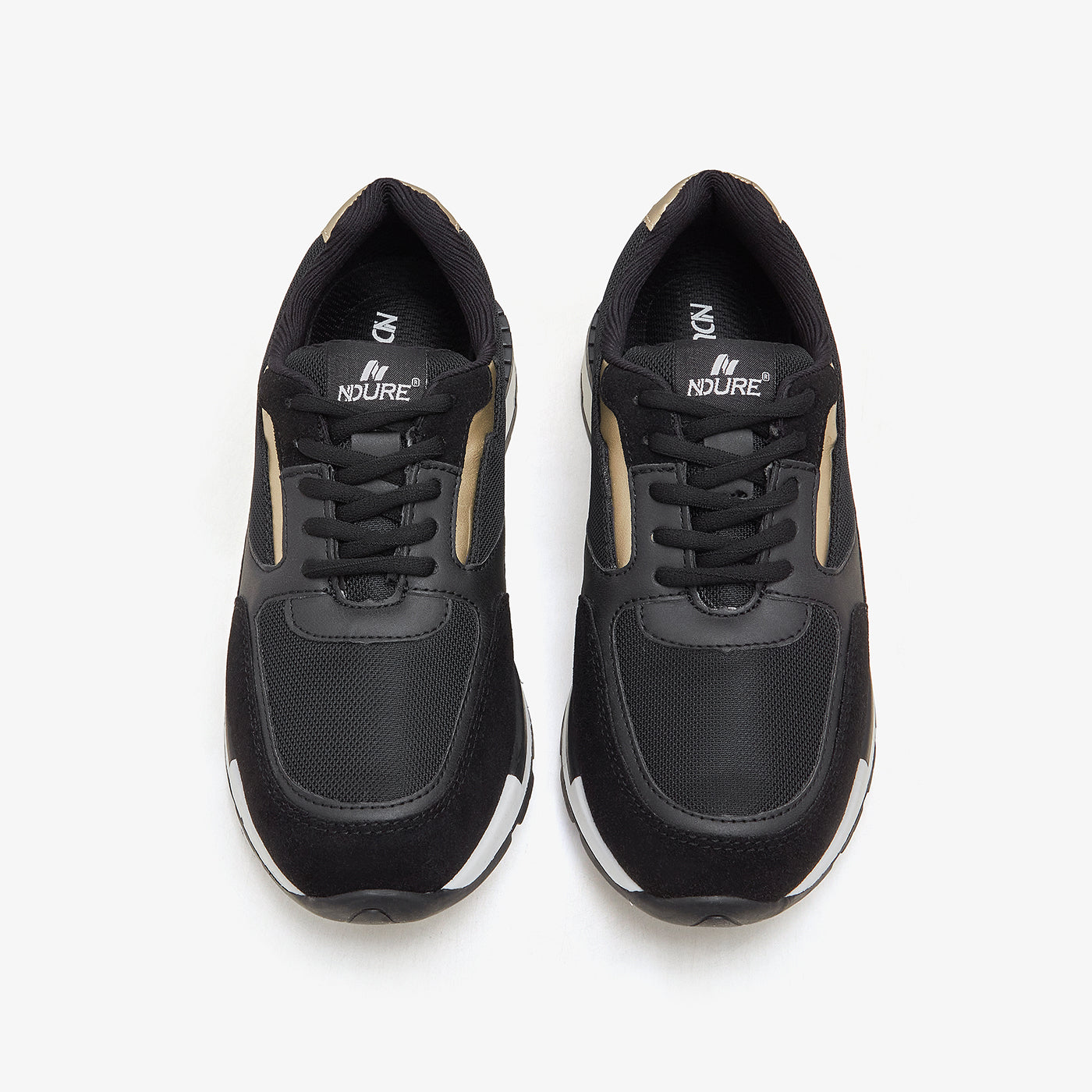 Buy BLK/GLD Women's Trendy Sneakers –