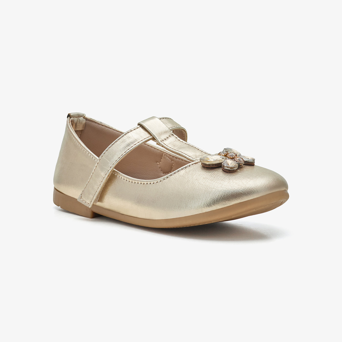 Girls' Metallic Mary Janes