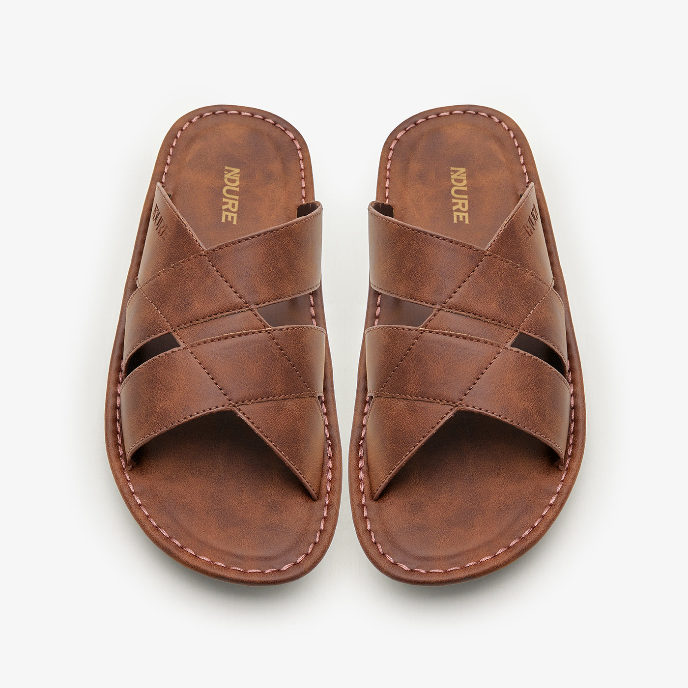 Men's Crossed Strap Slides