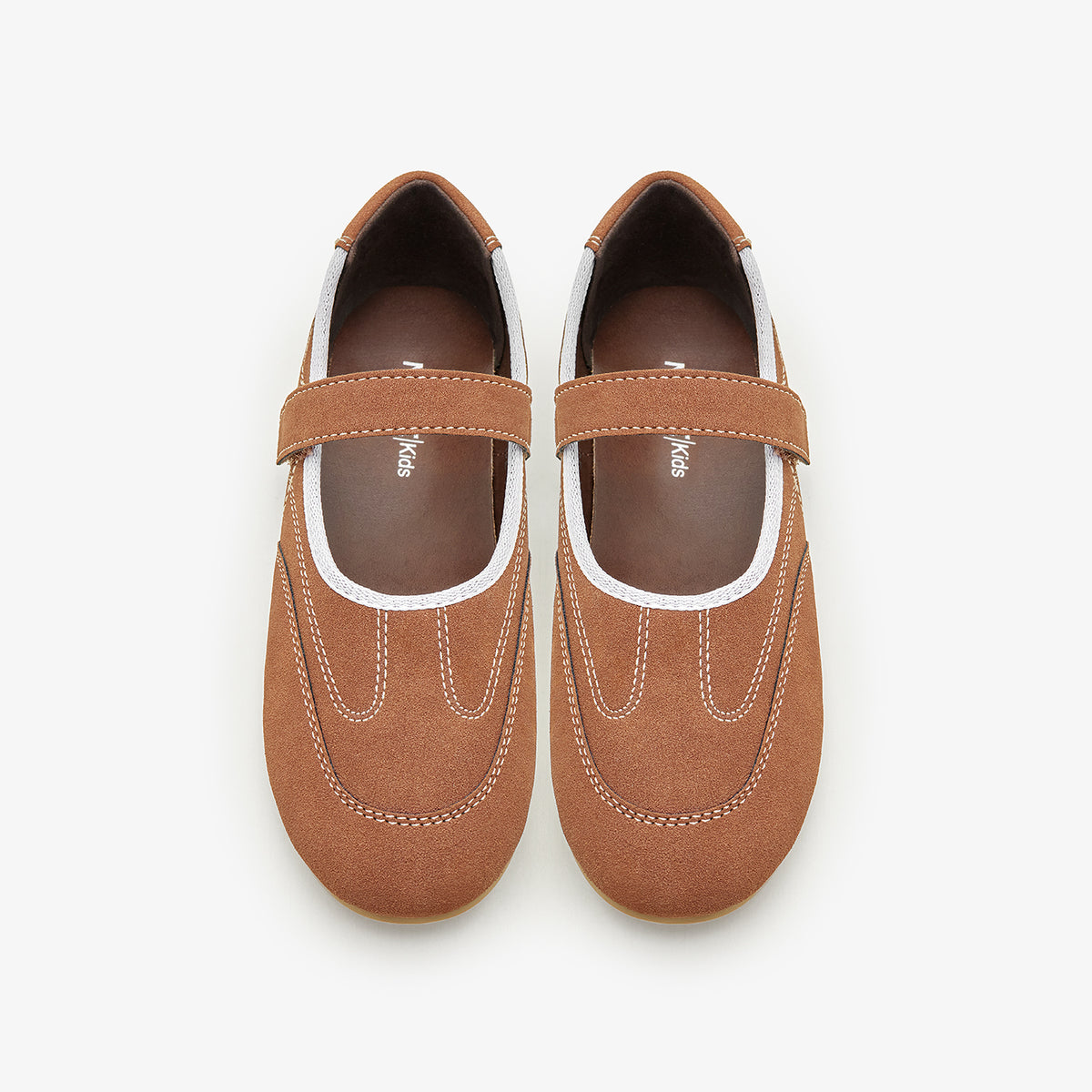 Girls’ Suede Mary Jane Flats