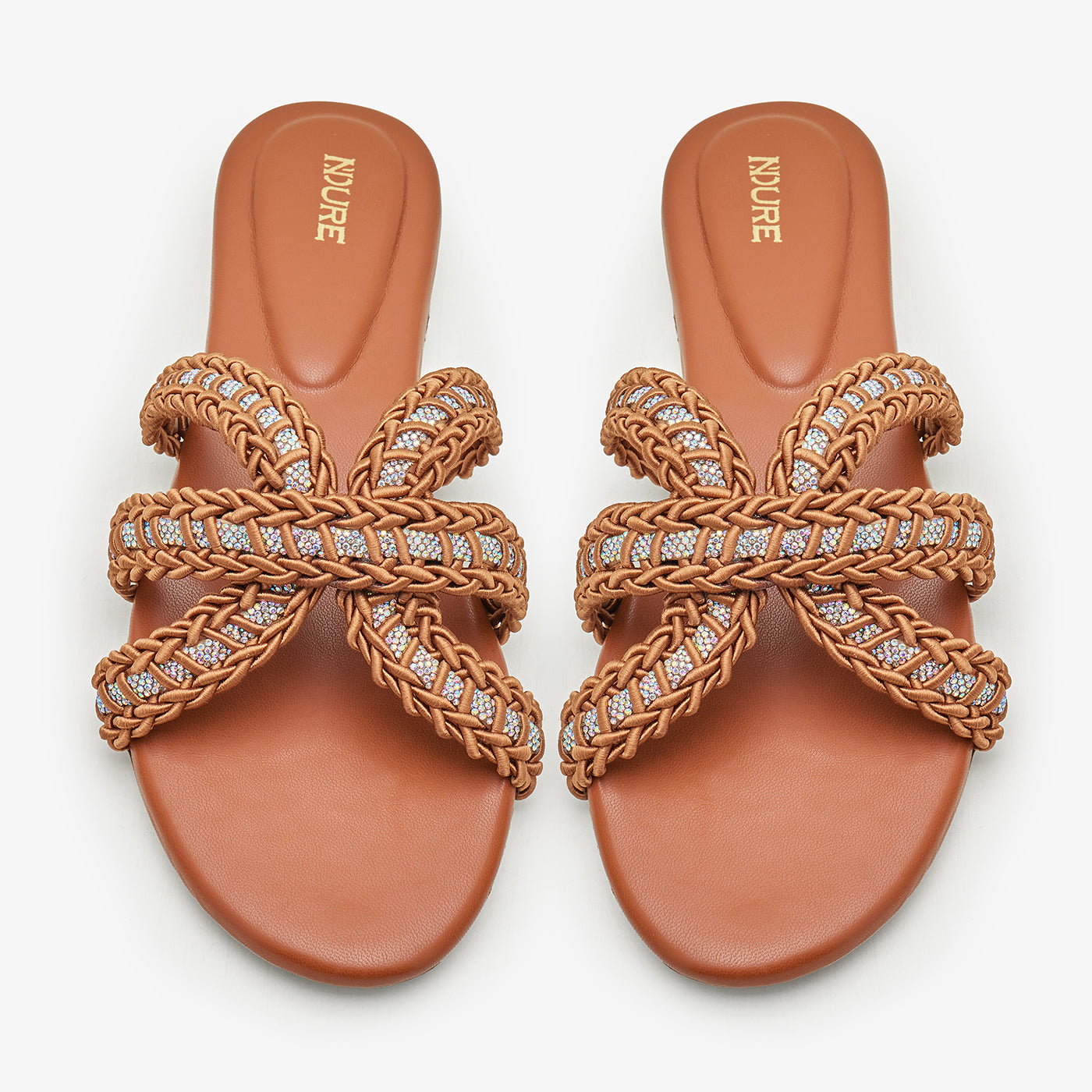 Women's Casual Braided Strap Slides