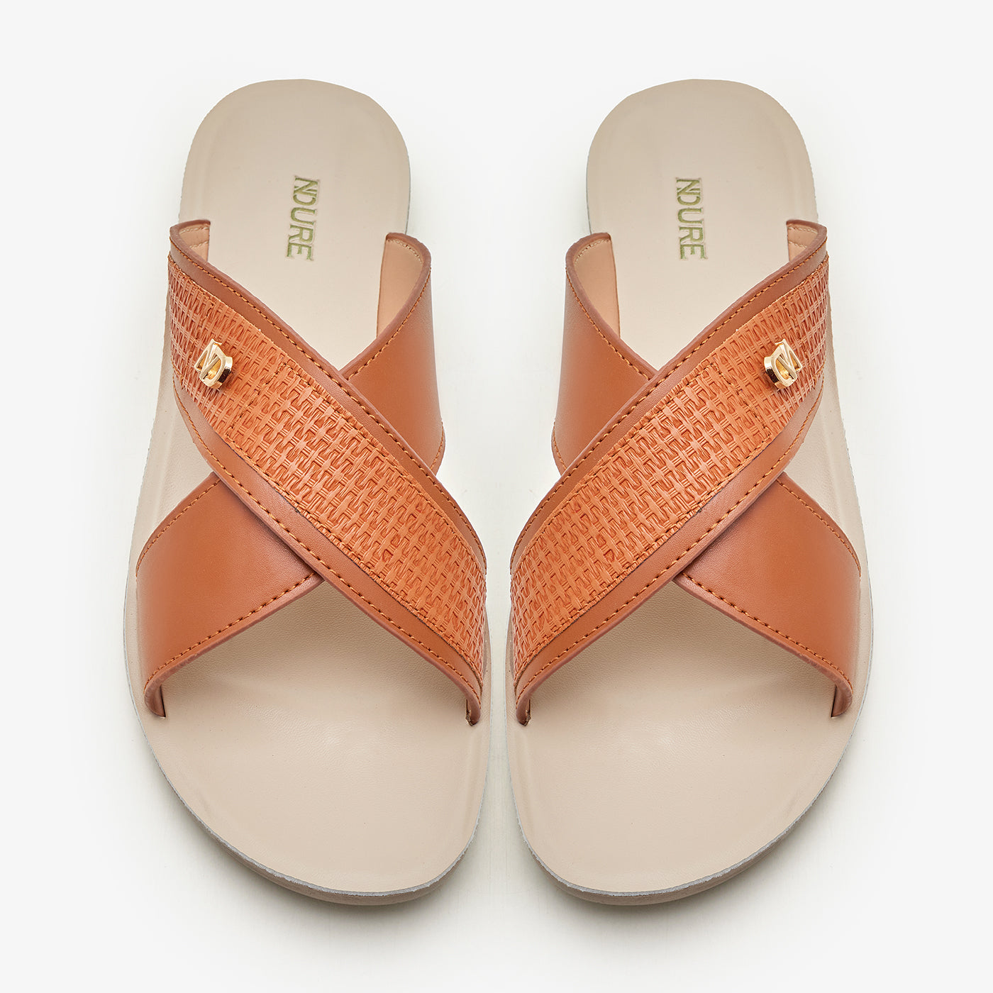 Women’s Crossed Strap Slides