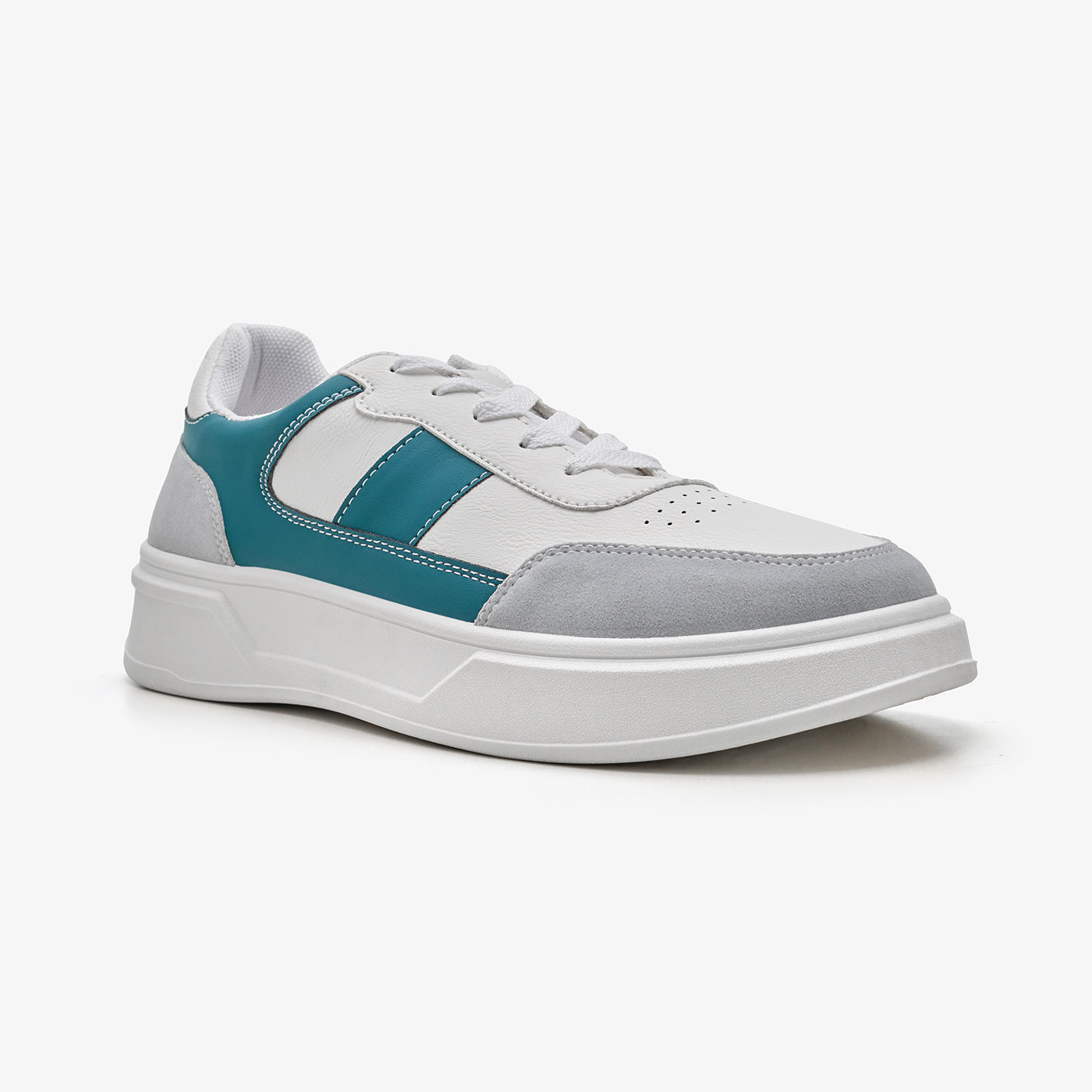 Men's Panelled Lace-Up Sneakers
