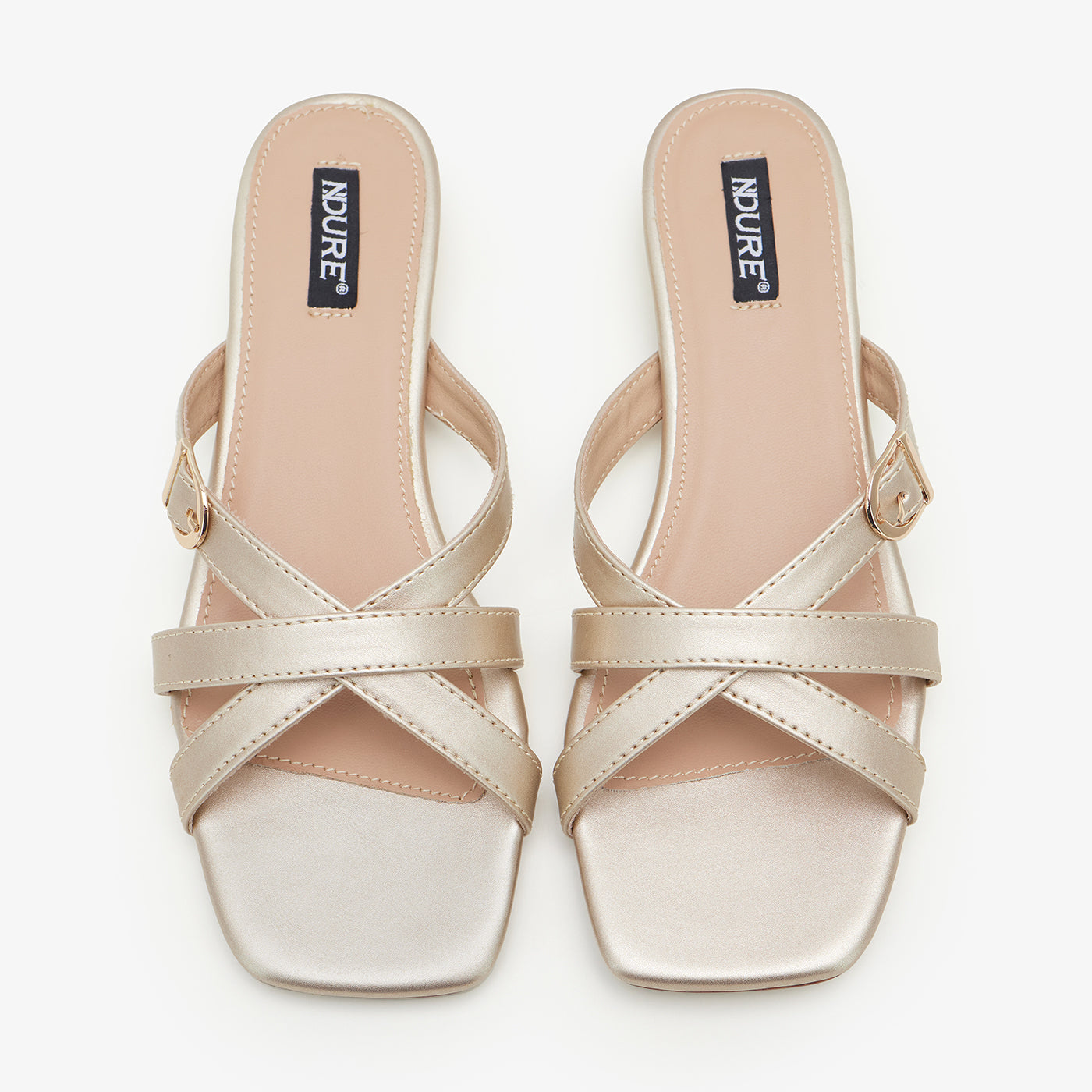 Women's Shiny Straps Slides