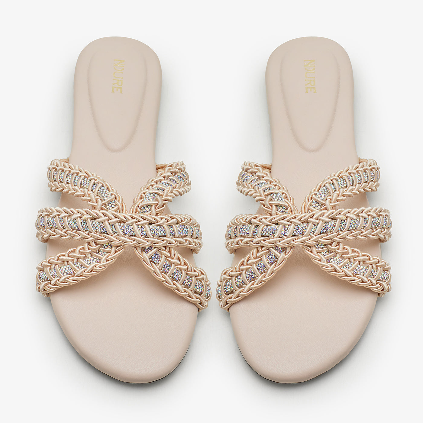 Women's Casual Braided Strap Slides