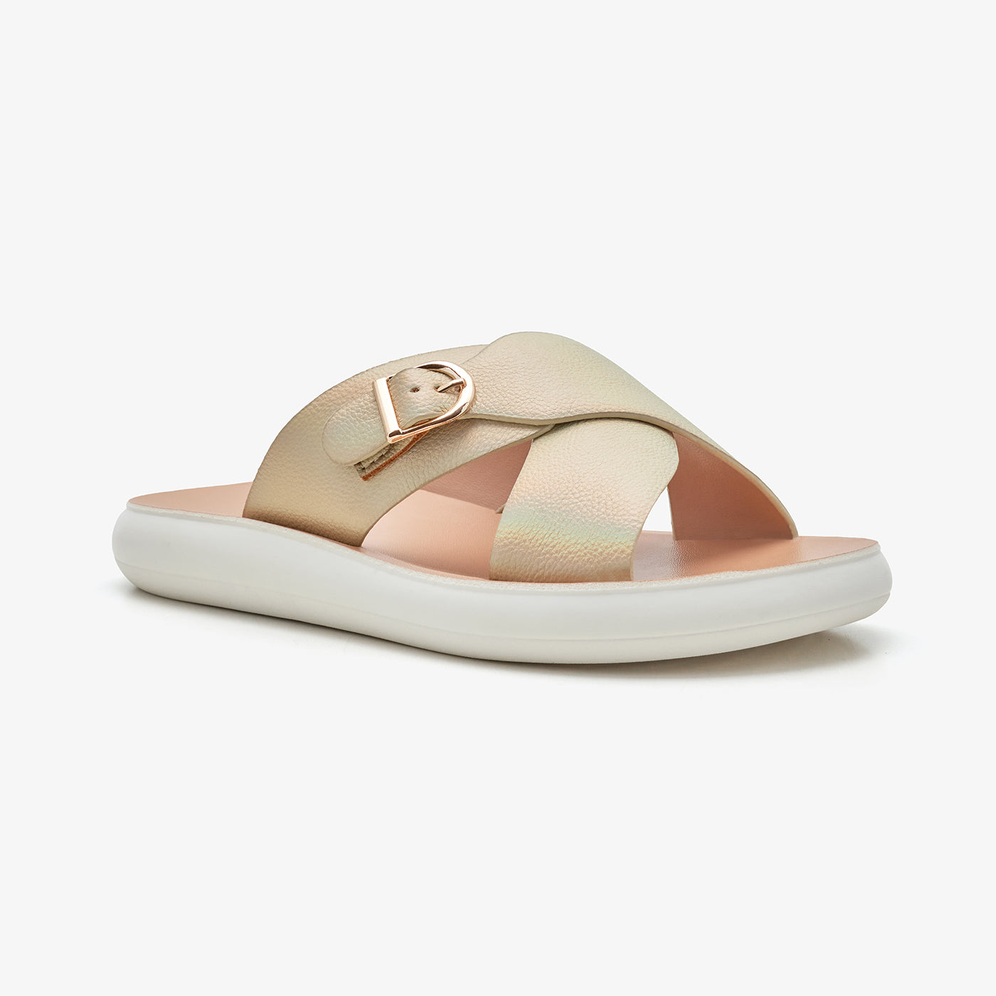 Women's Cross-Over Strap Slides