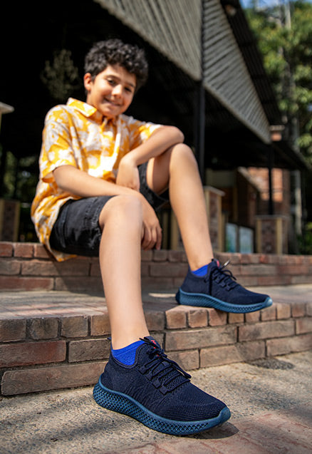 Boys Solid Colored Sneakers