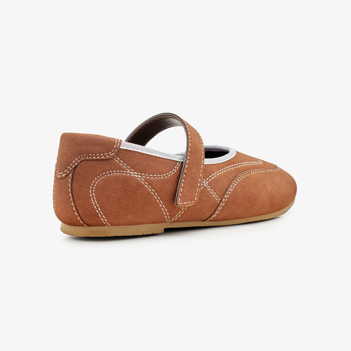 Girls’ Suede Mary Jane Flats