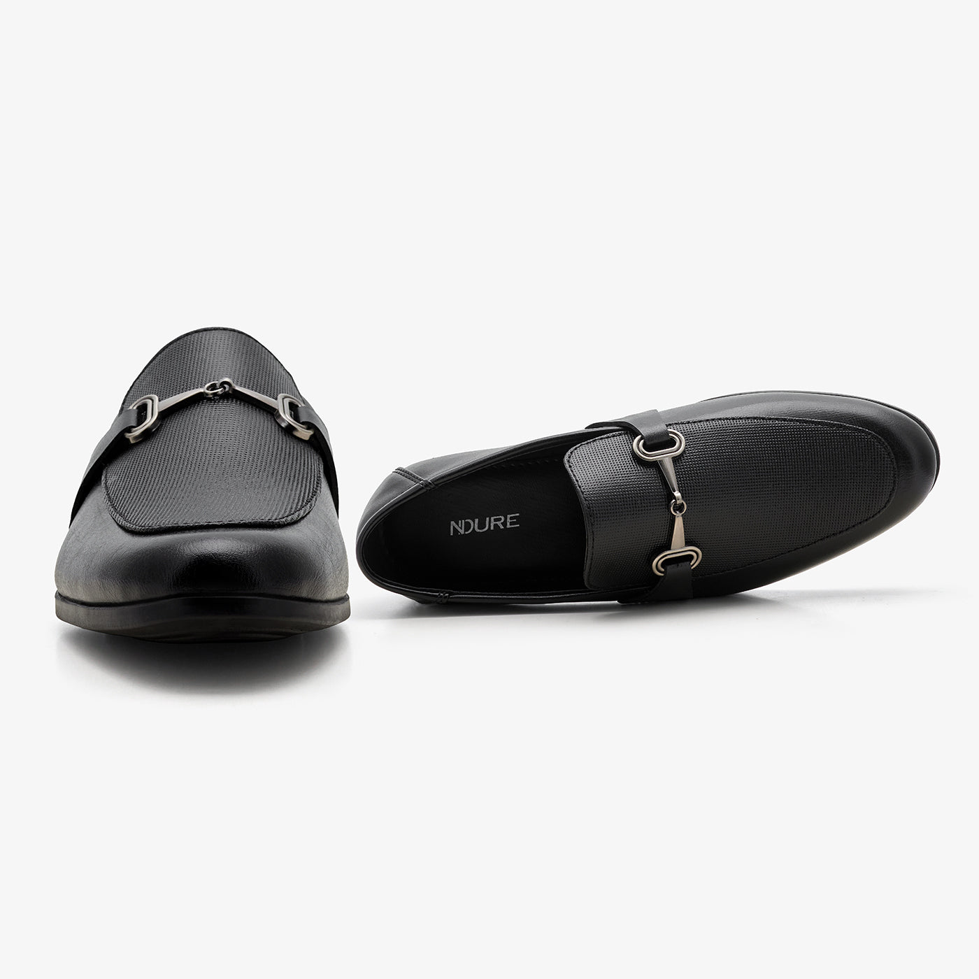 Men's Dress Loafers with Metal Details