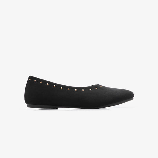 Girls' Studded Ballet Flats