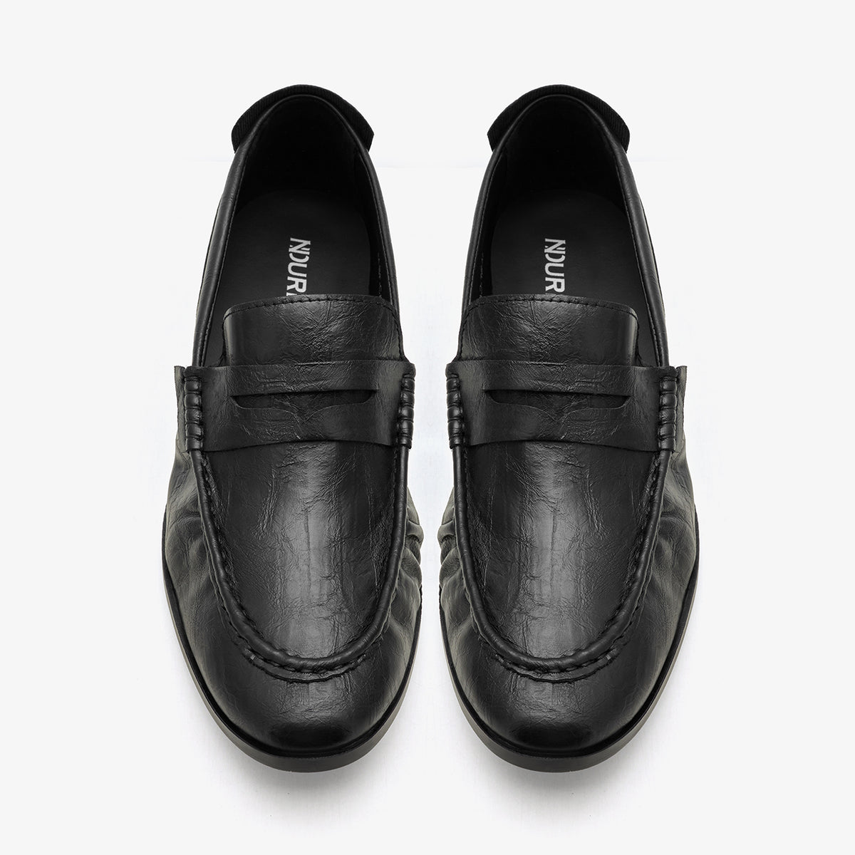 Men’s Textured Penny Loafers