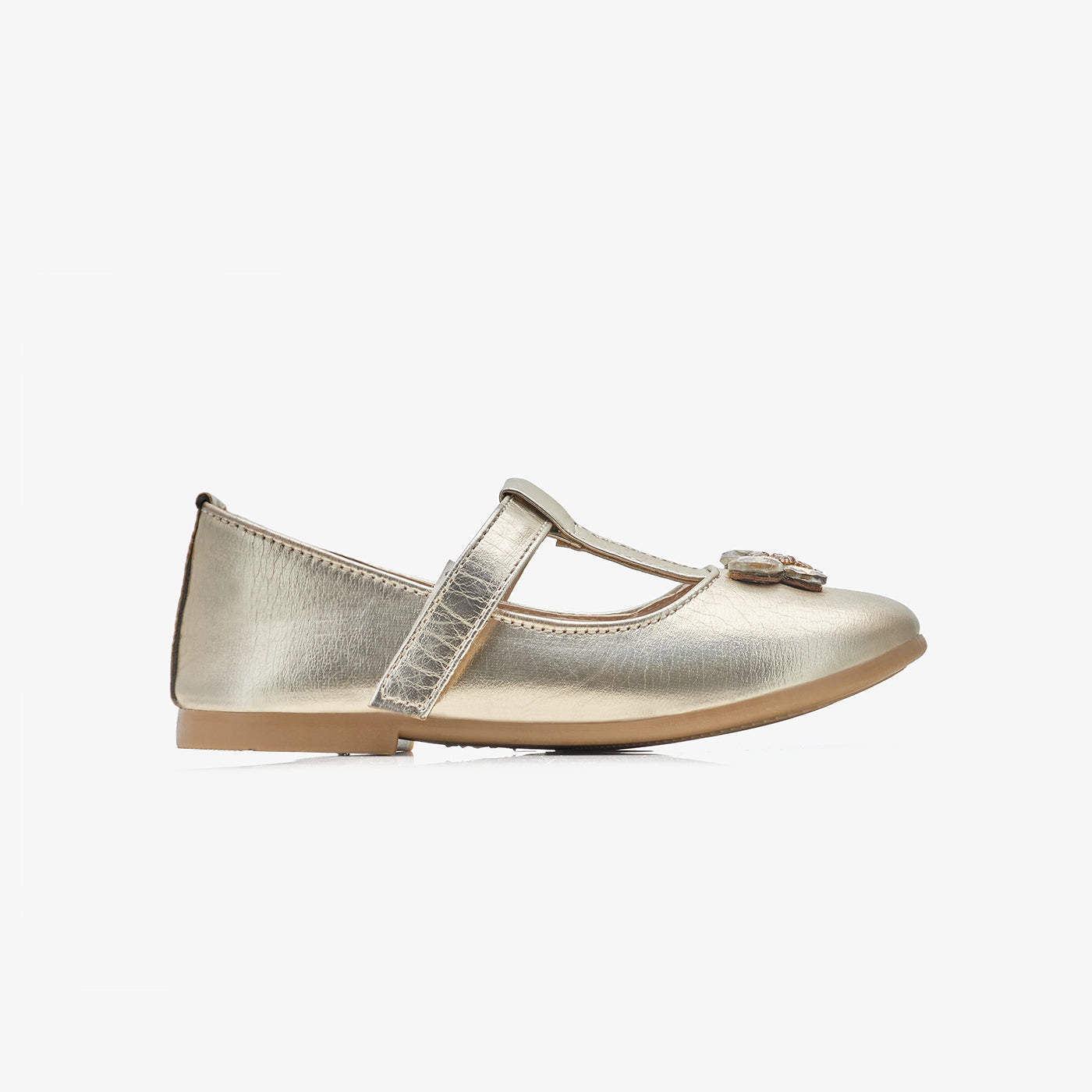 Girls' Metallic Mary Janes
