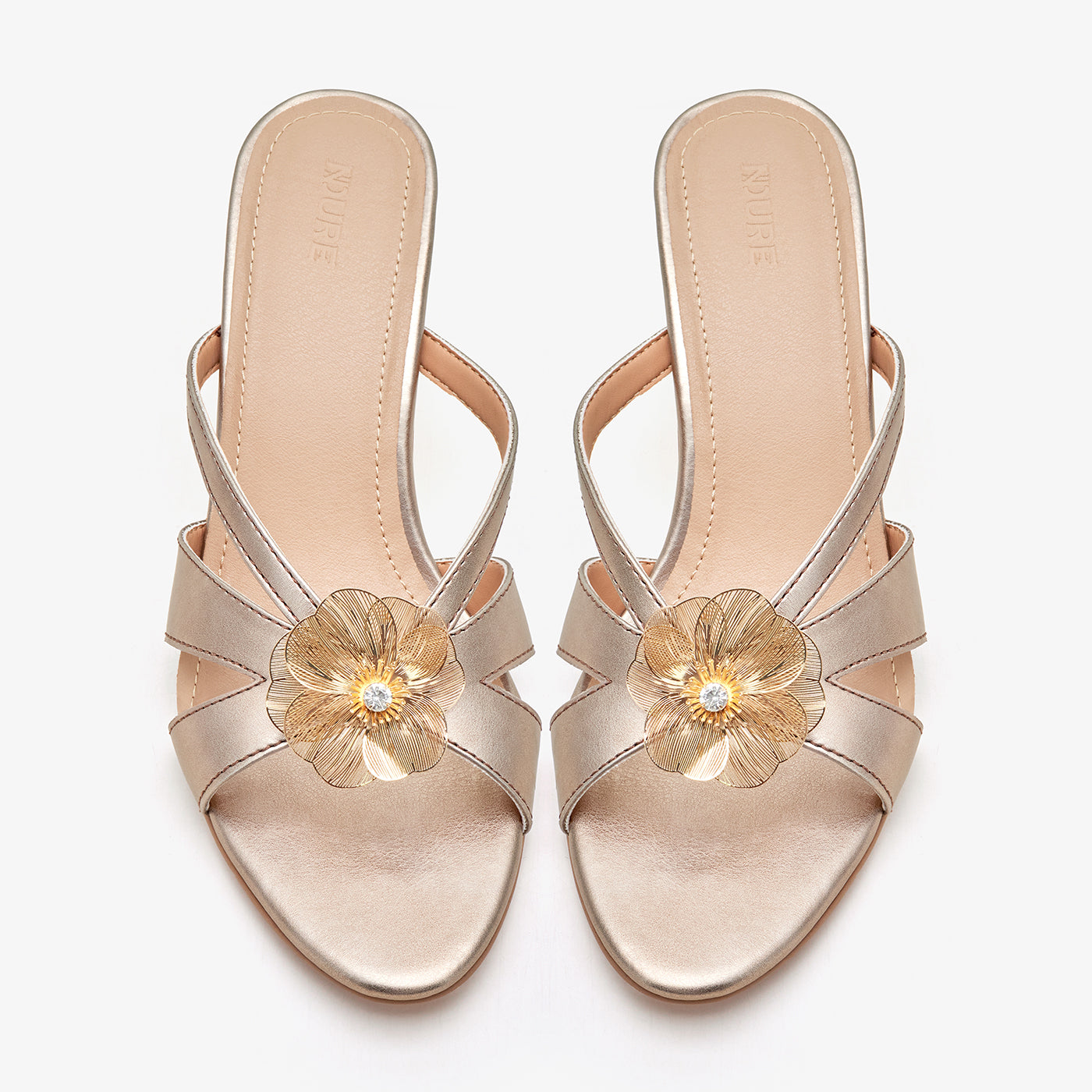 Women's Heel with Flower Detail