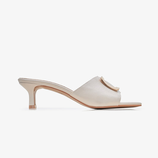 Women's Kitten Heels with Metal Accent