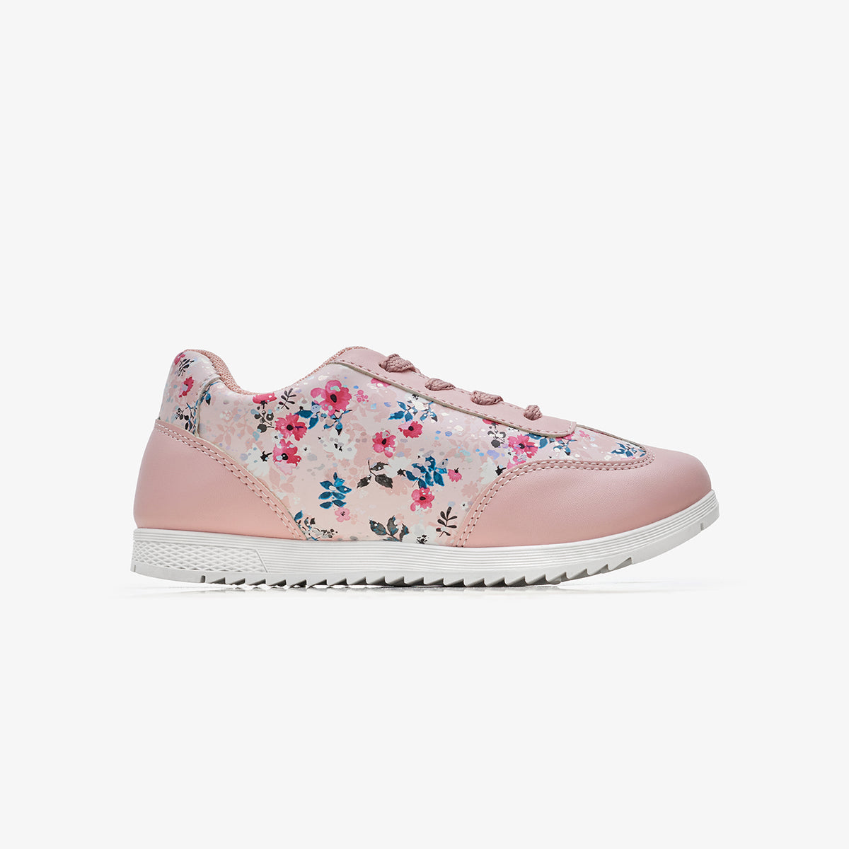 Girls’ Flower Print Sneakers