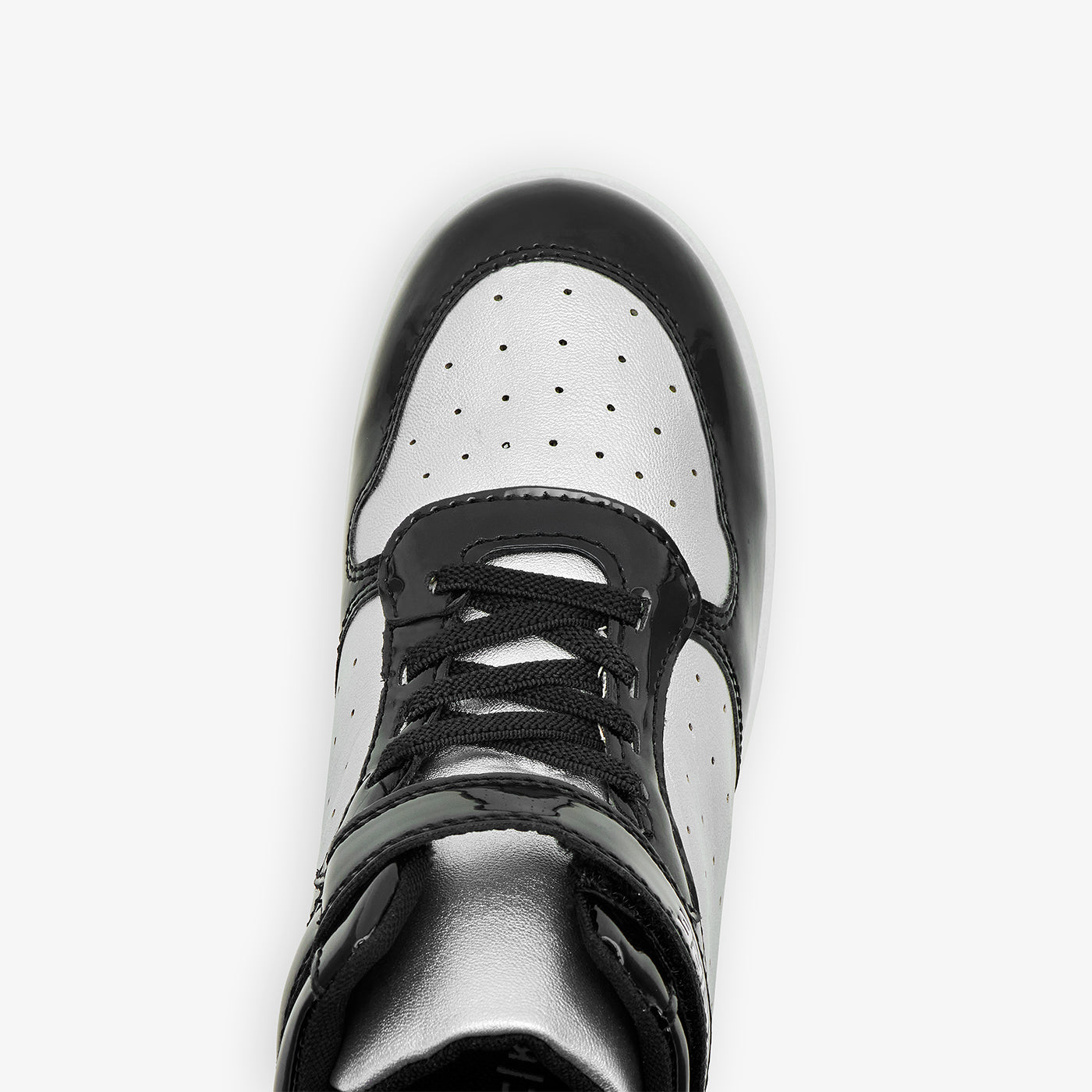 Girls’ Metallic High-Top Sneakers