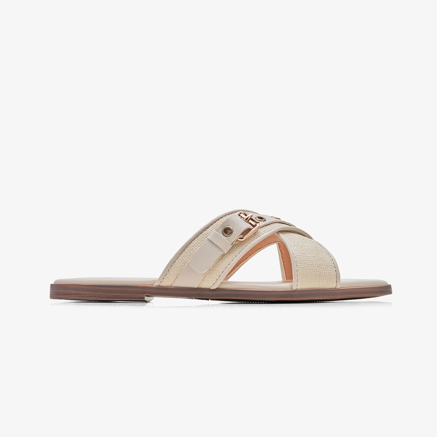 Women’s Fawn Cross Strap Slides