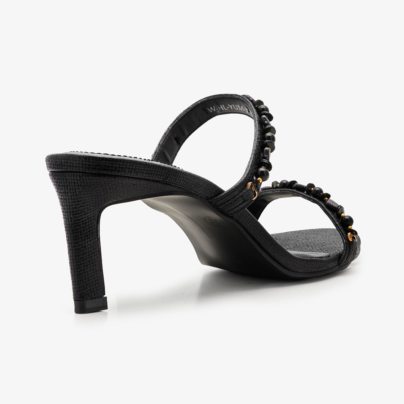 Women's Embellished Square Toe Heels