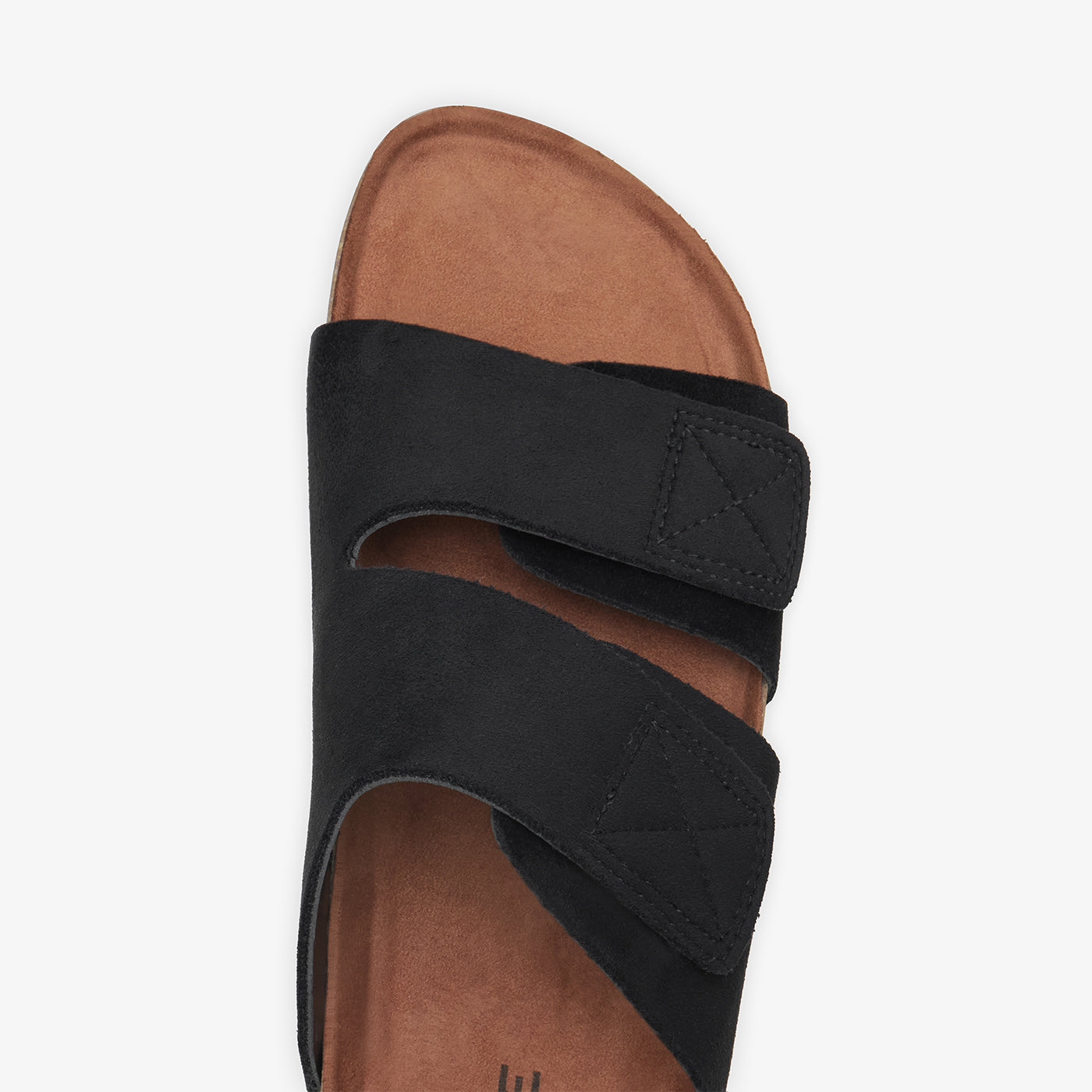 Men's Double-Strap Suede Slides
