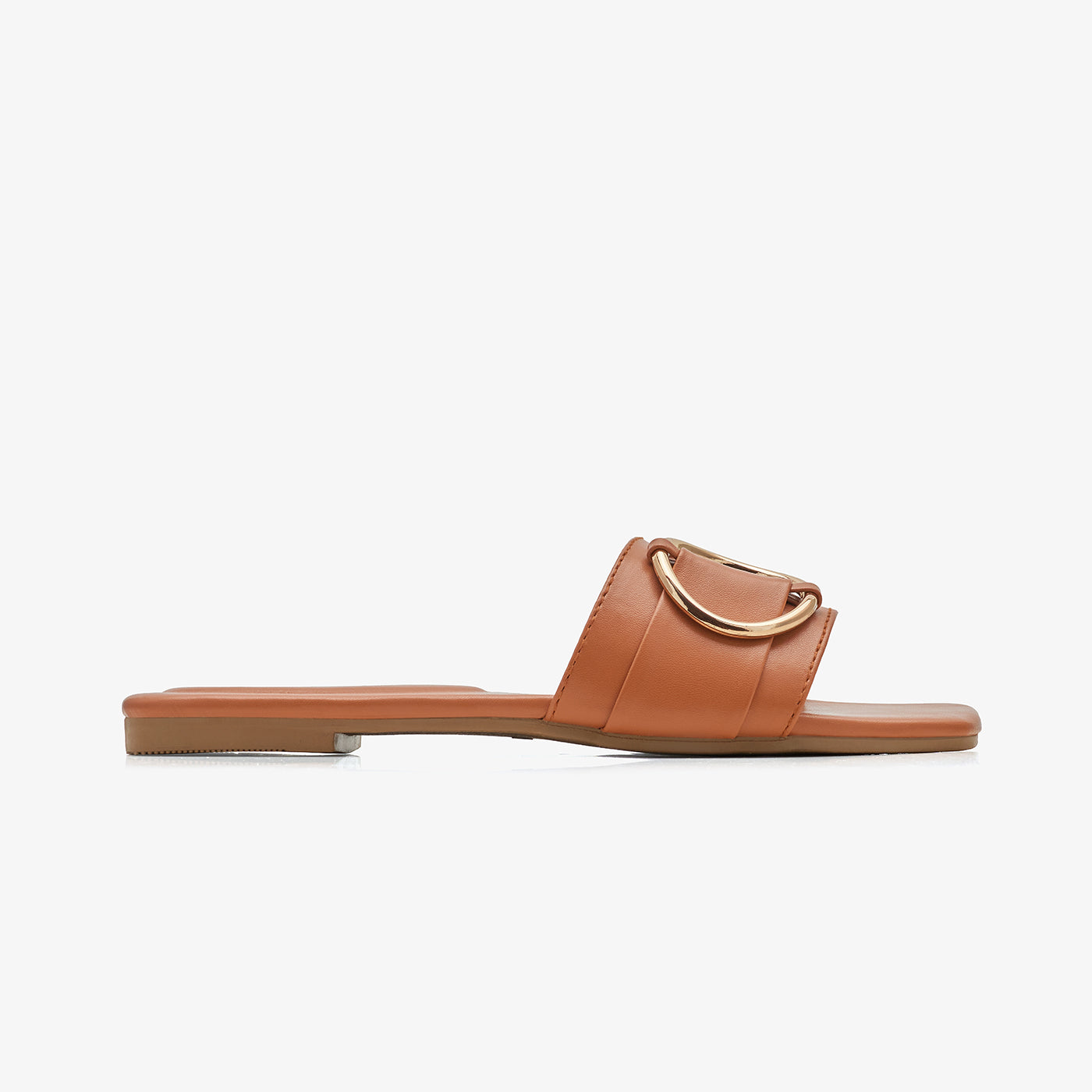 Women's Slide with Metal Ring Detail