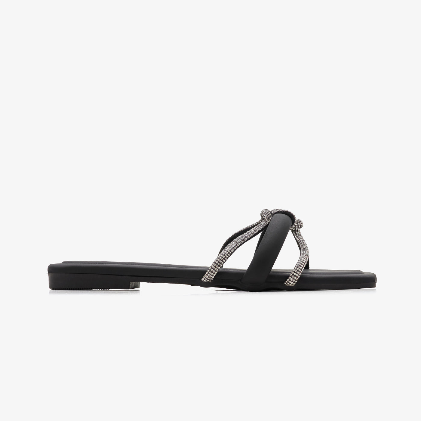 Women's Knotted Embellished Slides