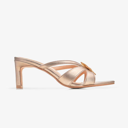 Women's Heel with Flower Detail