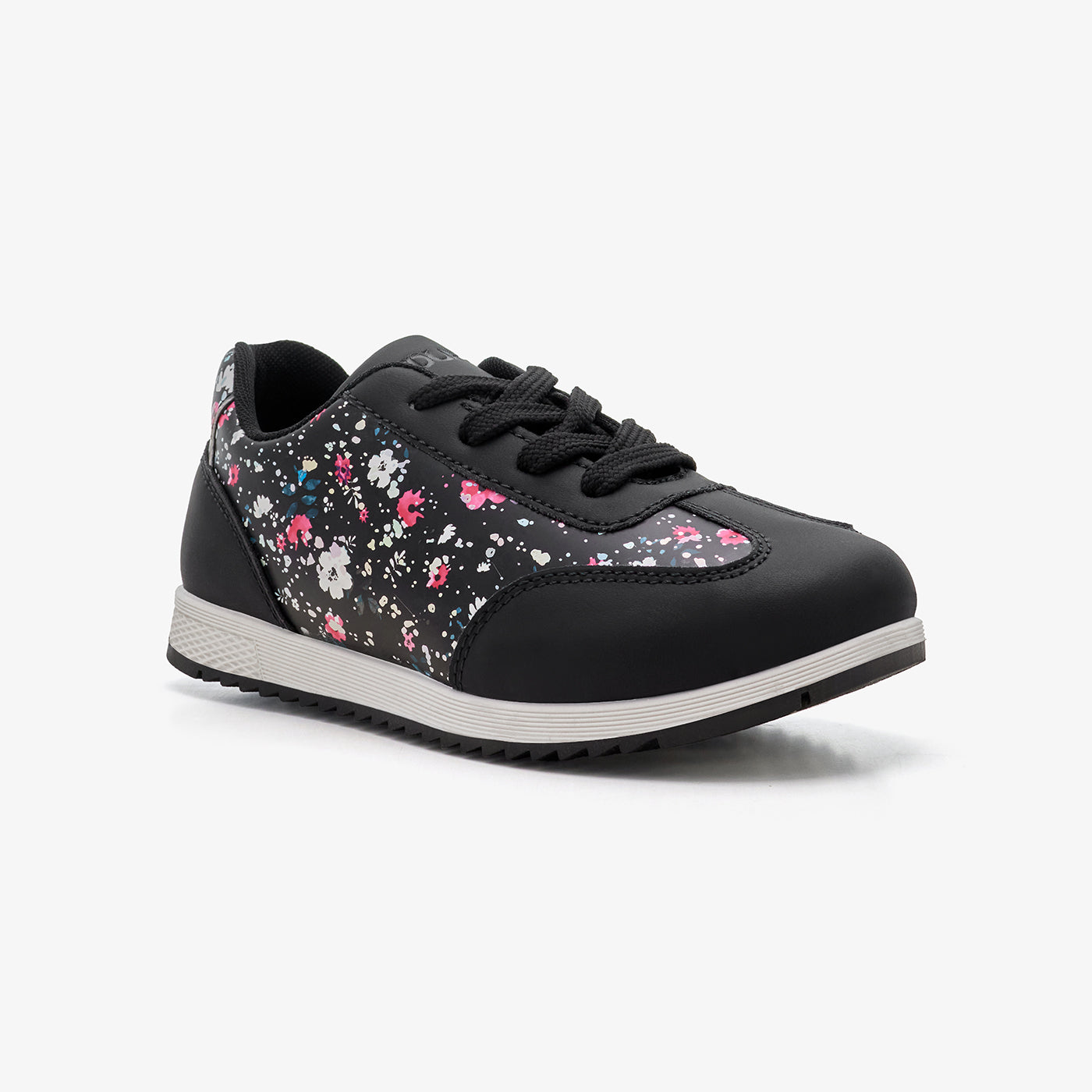 Girls’ Flower Print Sneakers