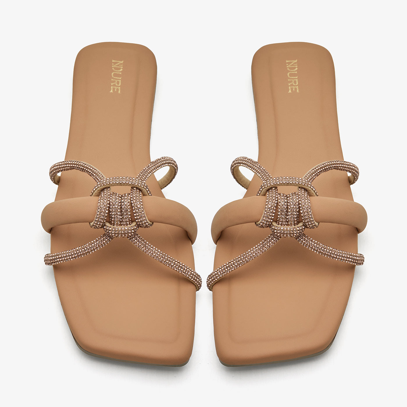 Women's Knotted Embellished Slides