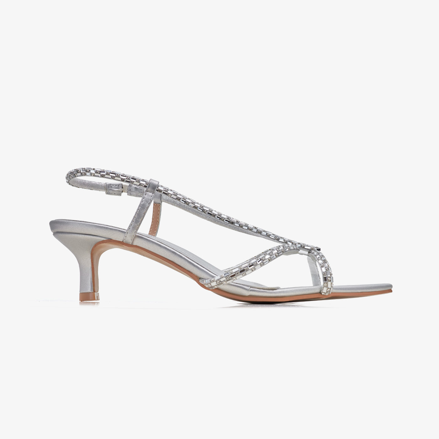 Women’s Rhinestone Kitten Heels