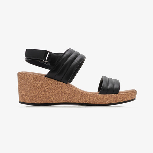 Women's Double-Strap Wedge Sandals