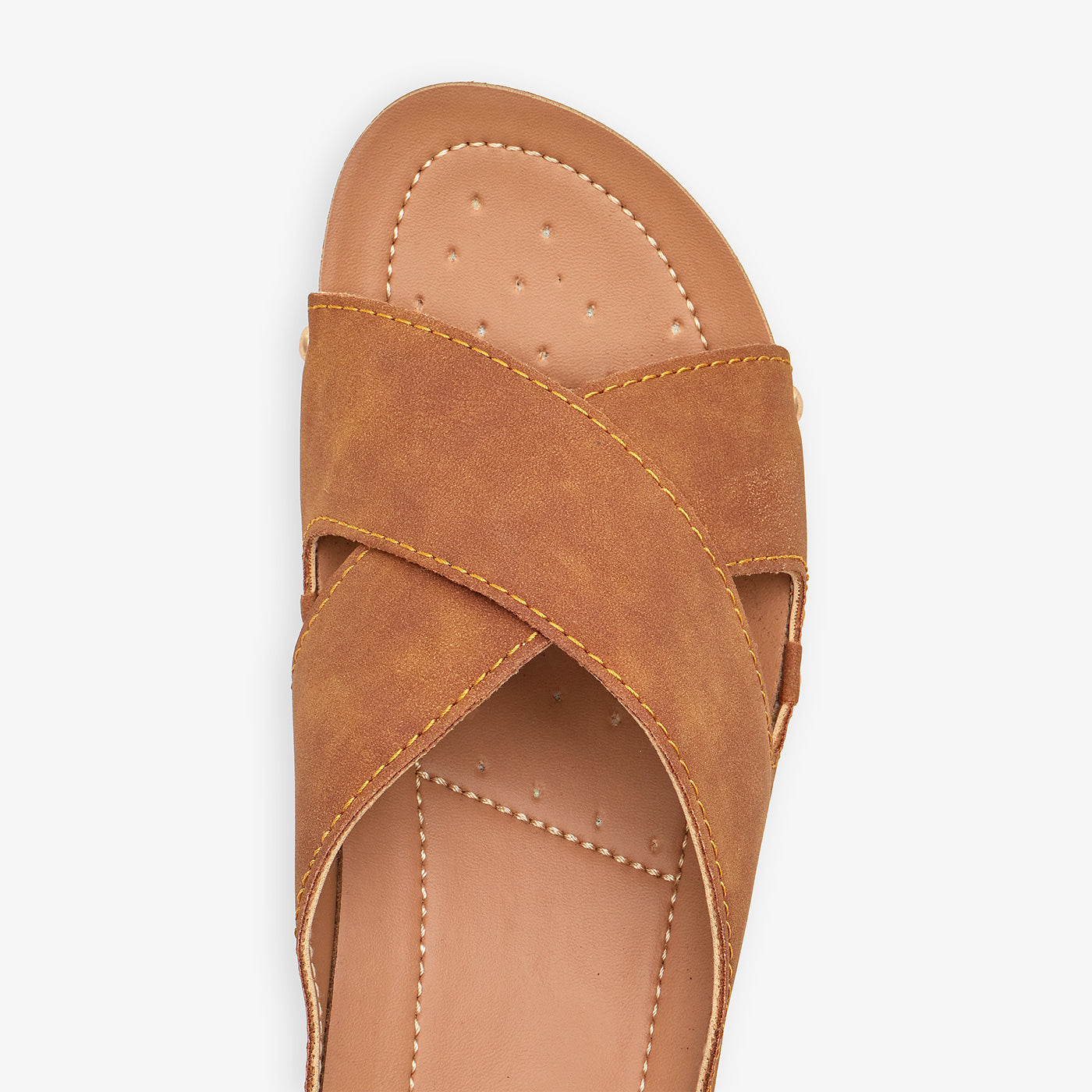 WOMEN’s CROSS-STRAP SLIDES