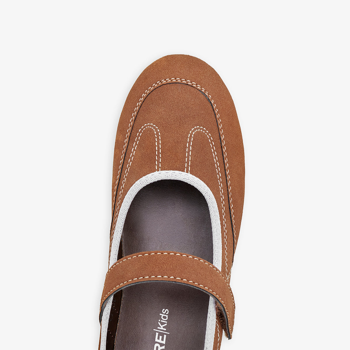 Girls’ Suede Mary Jane Flats