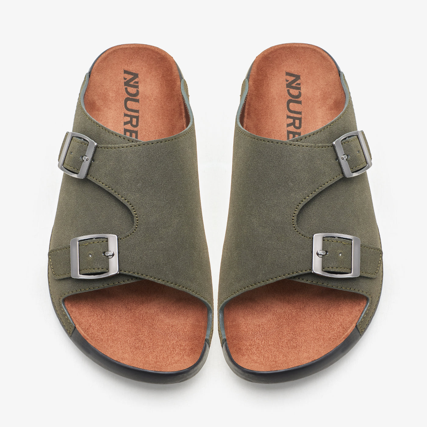 Men’s Double-Buckle Slides