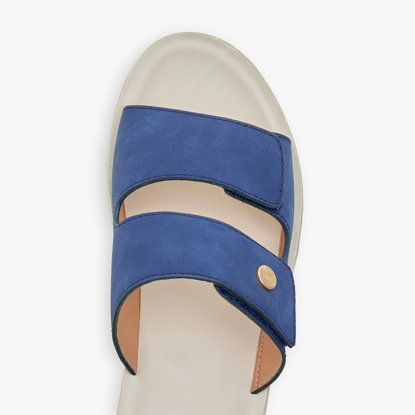 Women's Double-Strap Wedge Slides