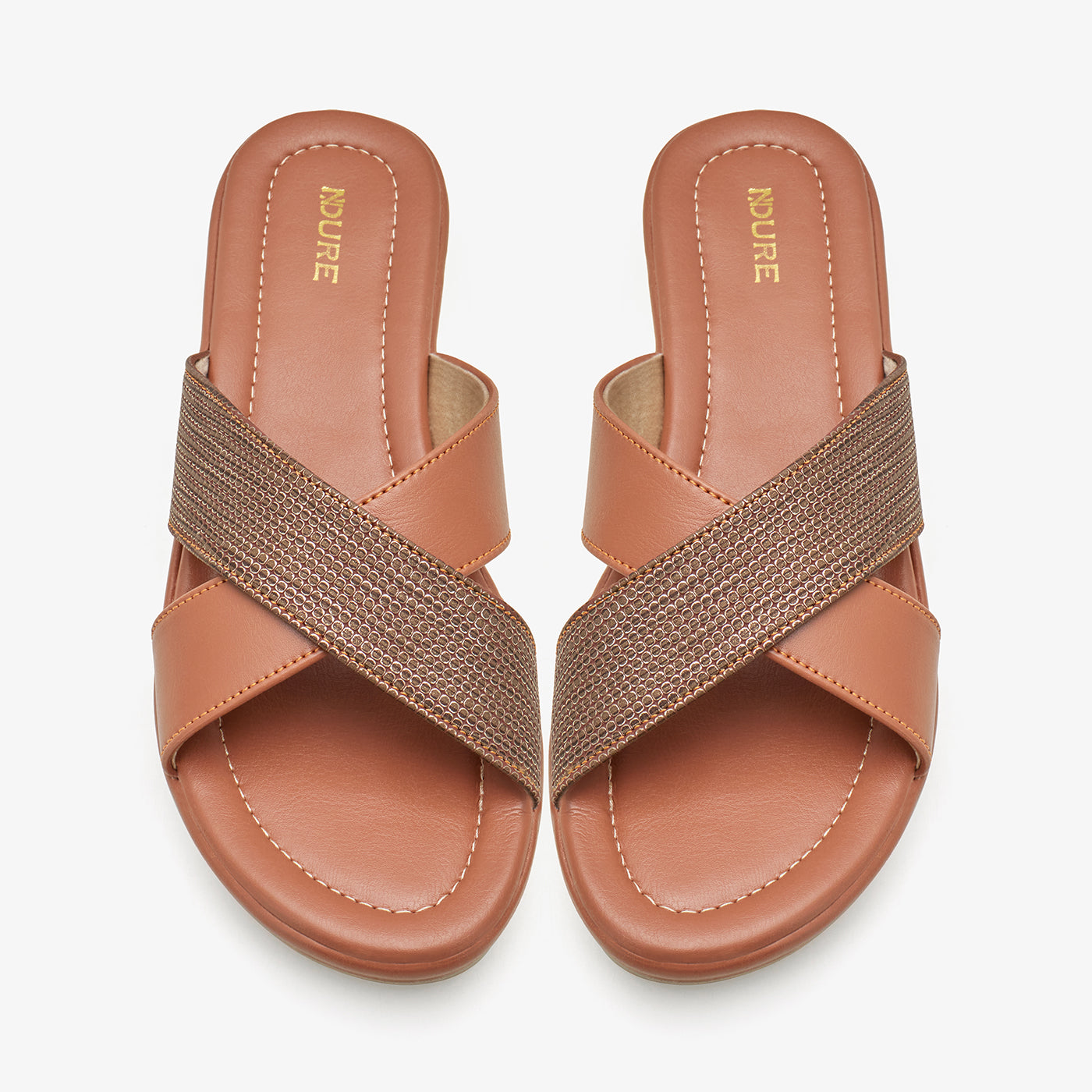 Women's Cross Strap Slides