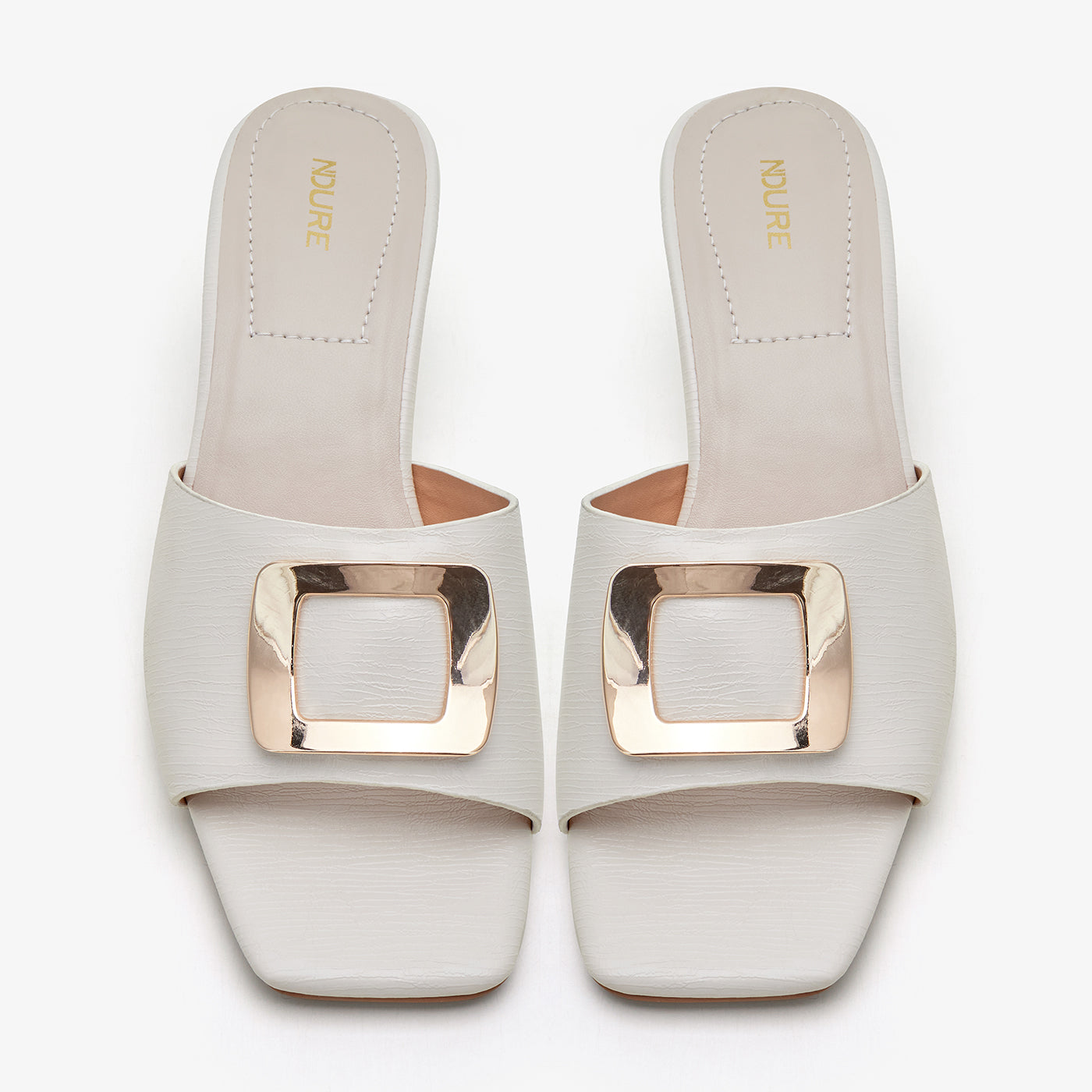 Women's Kitten Heels with Metal Accent