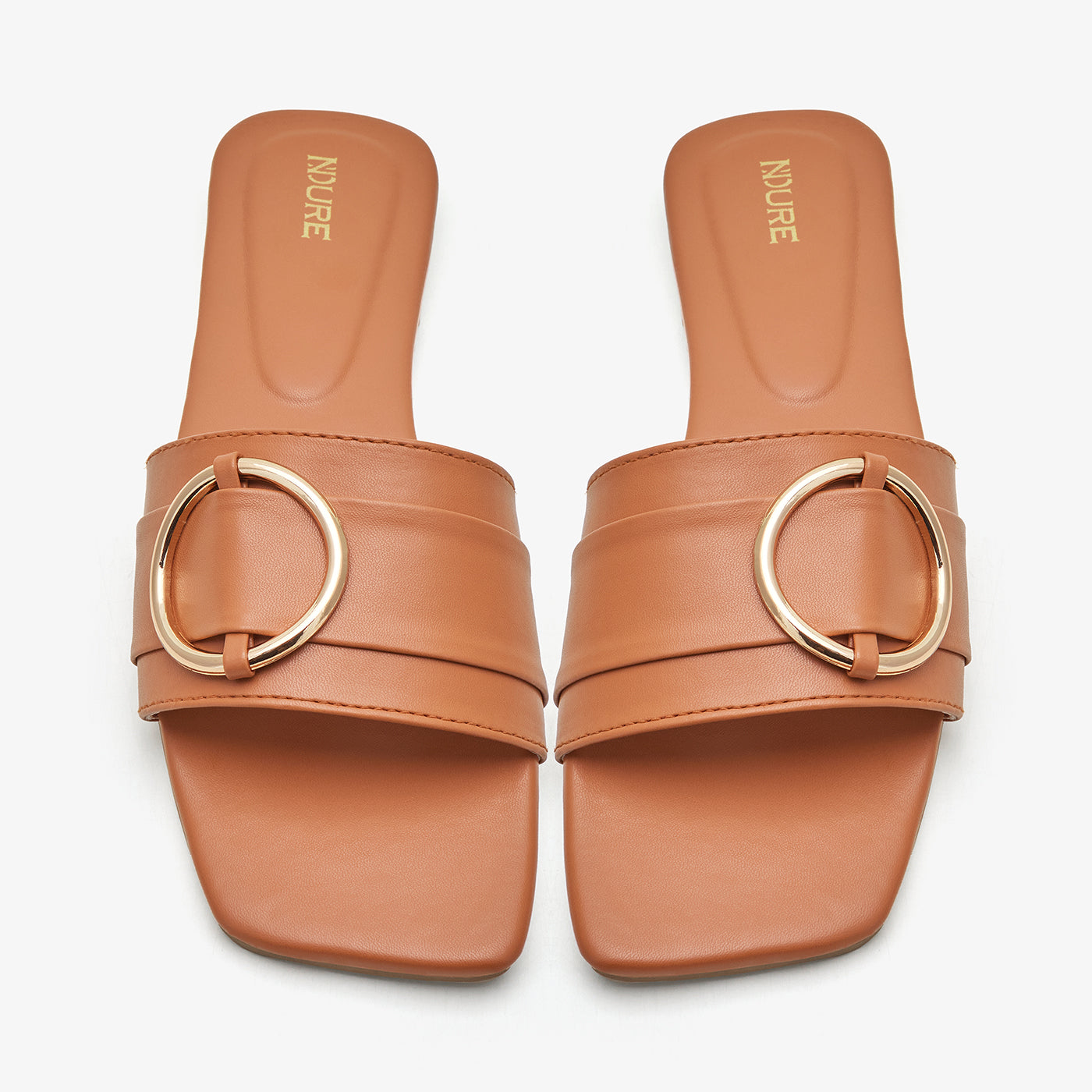 Women's Slide with Metal Ring Detail