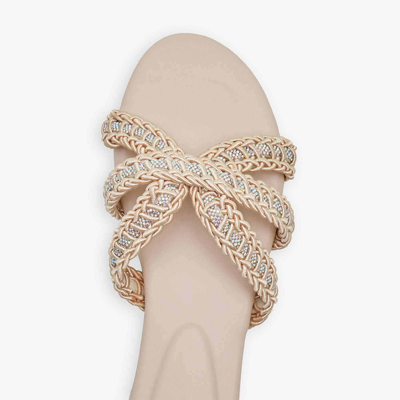 Women's Casual Braided Strap Slides