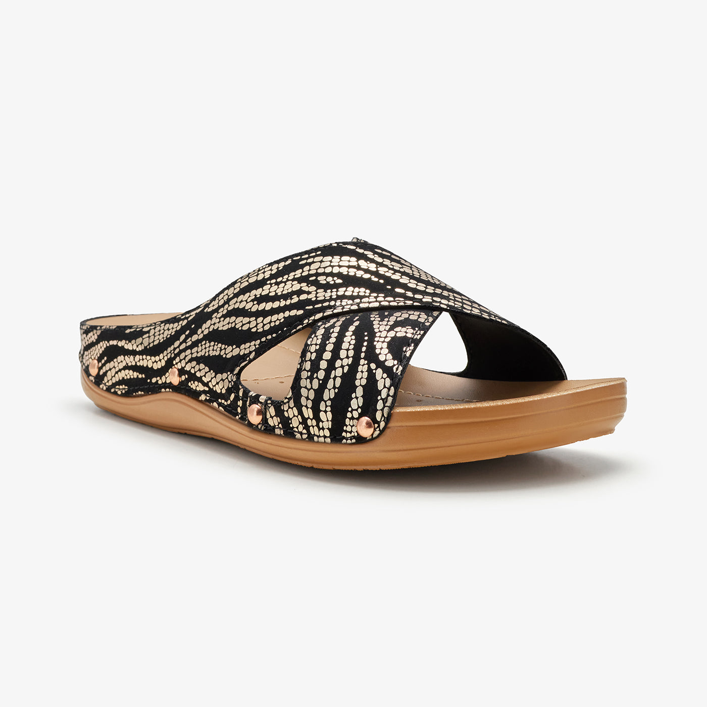 Women's Cross Strap Slides