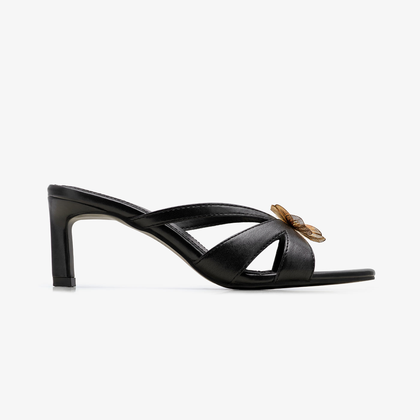 Women's Heel with Flower Detail