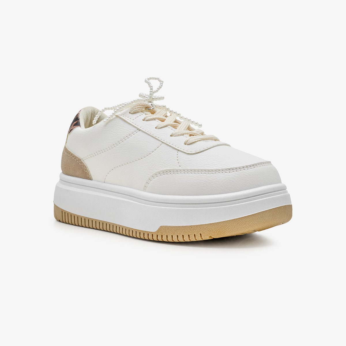 Girls’ Pearl Lace Sneakers