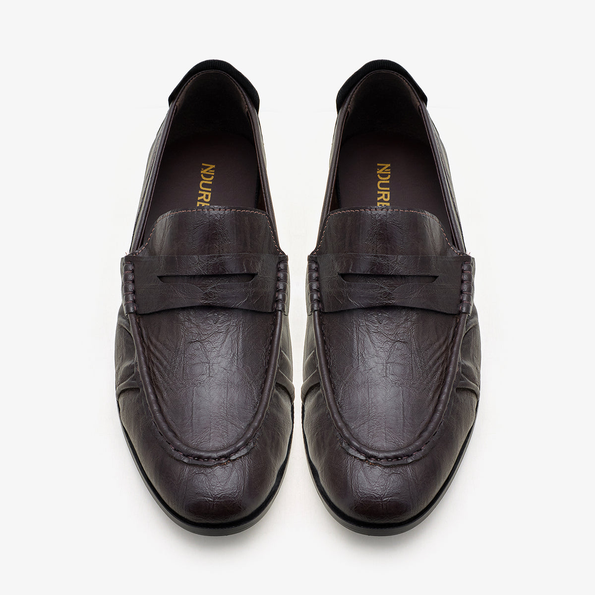 Men’s Textured Penny Loafers